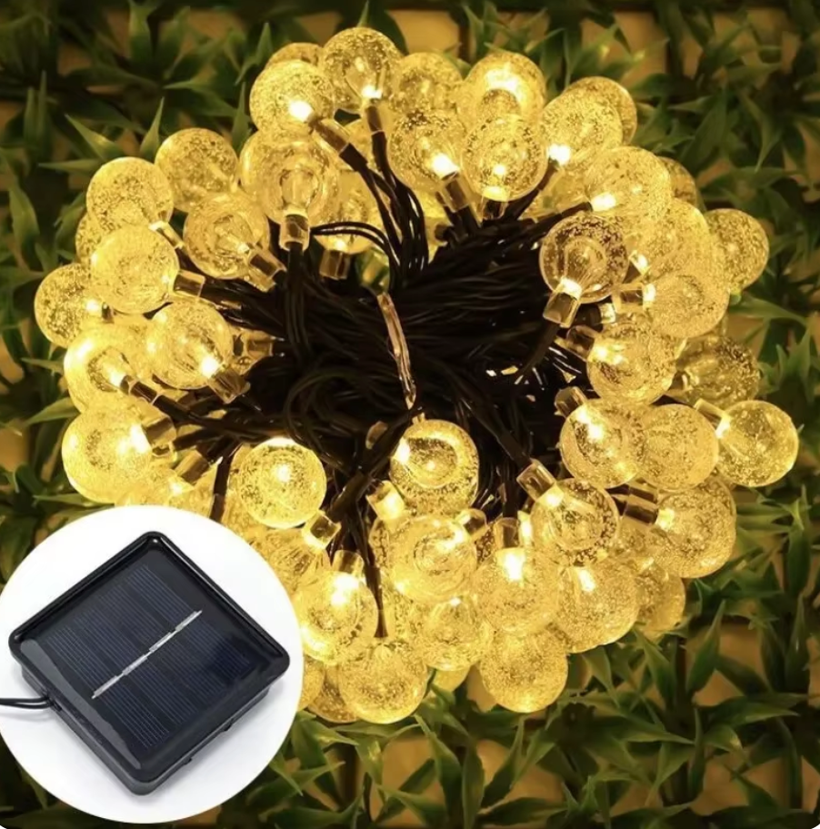 Luces Navideñas (Tipo Guirnalda) + carga solar