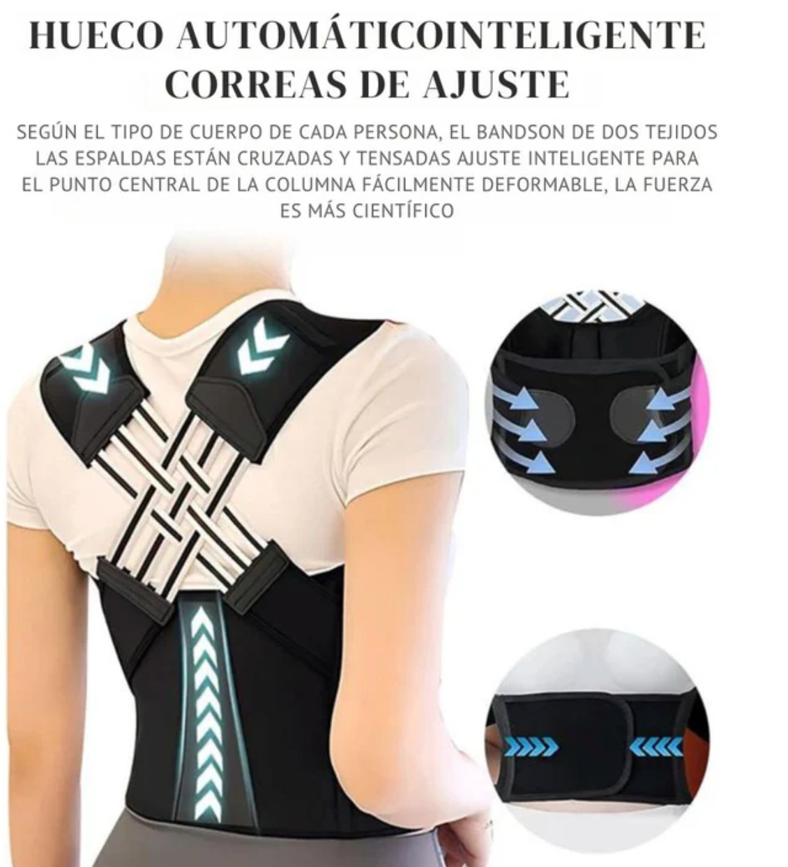 CORRECTOR DE POSTURA 2 EN 1