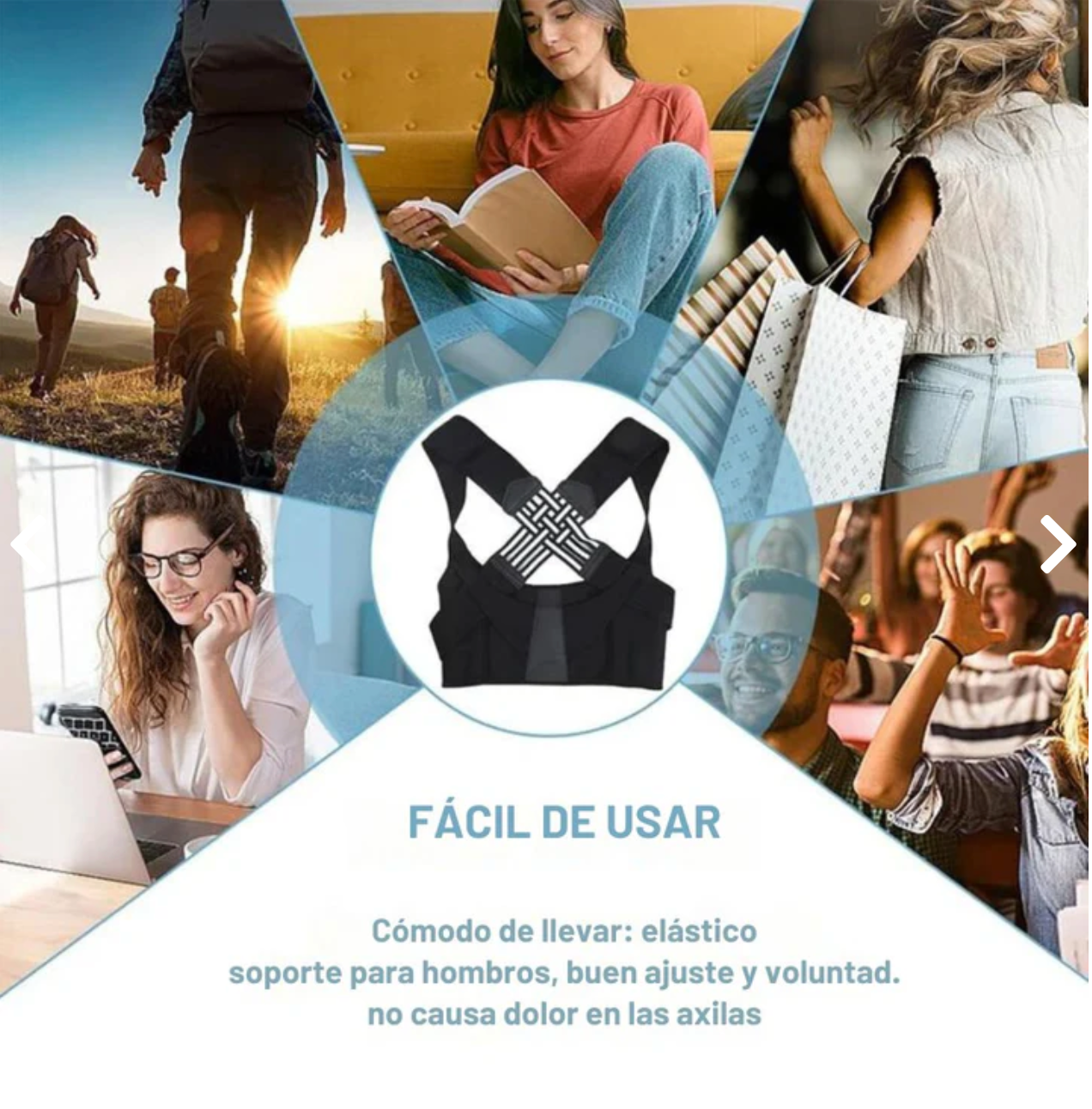 CORRECTOR DE POSTURA 2 EN 1