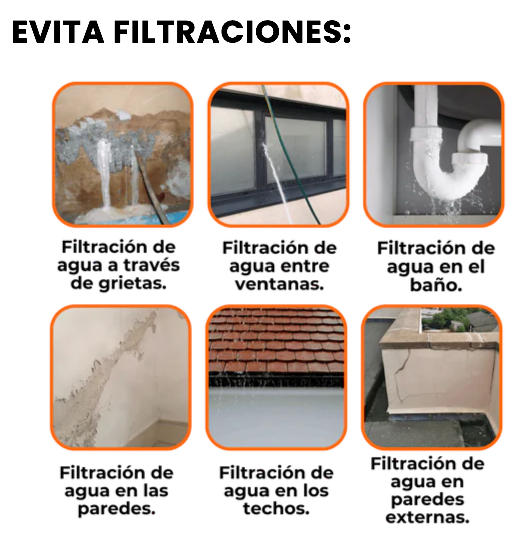 Spray Sellador Rubber Coating 3x1: soluciona la humedad, grietas y filtraciones