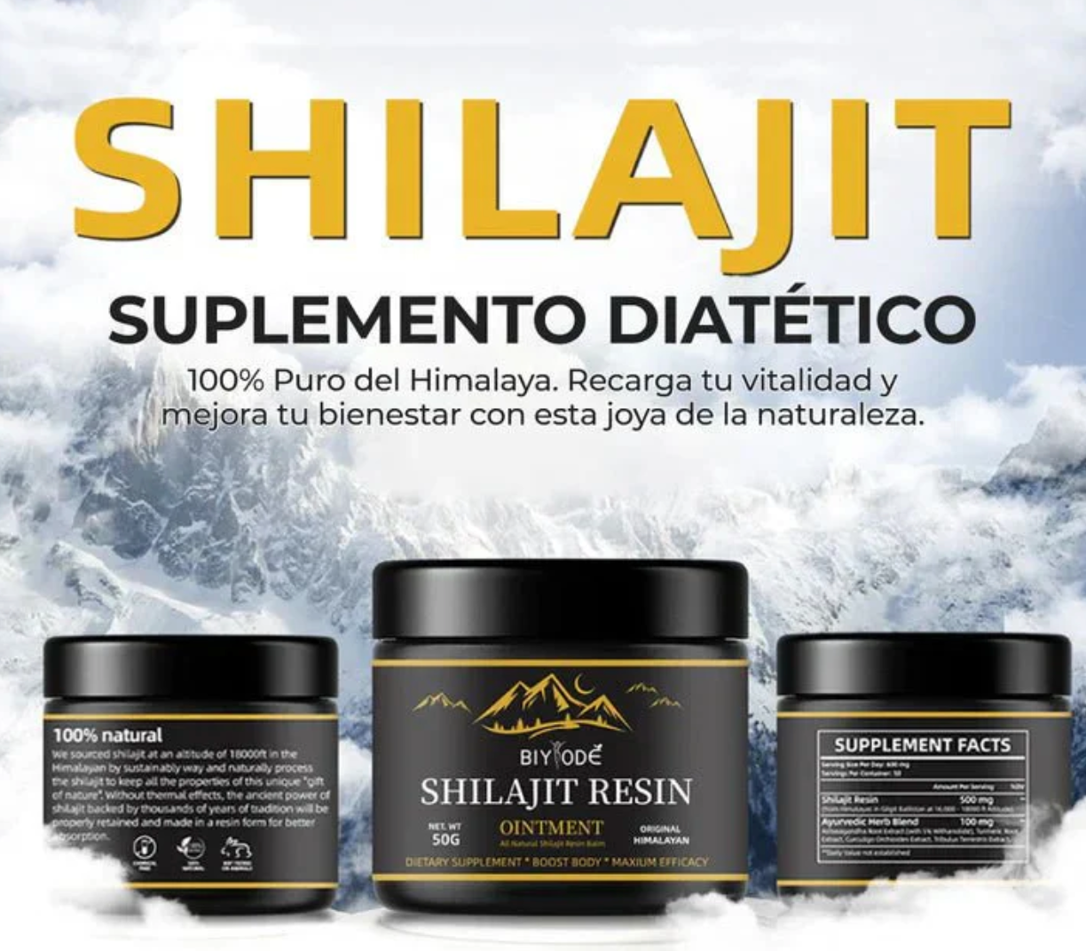 SHILAJIT RECIN x 60g: Ideal para rendir al máximo todos los días.