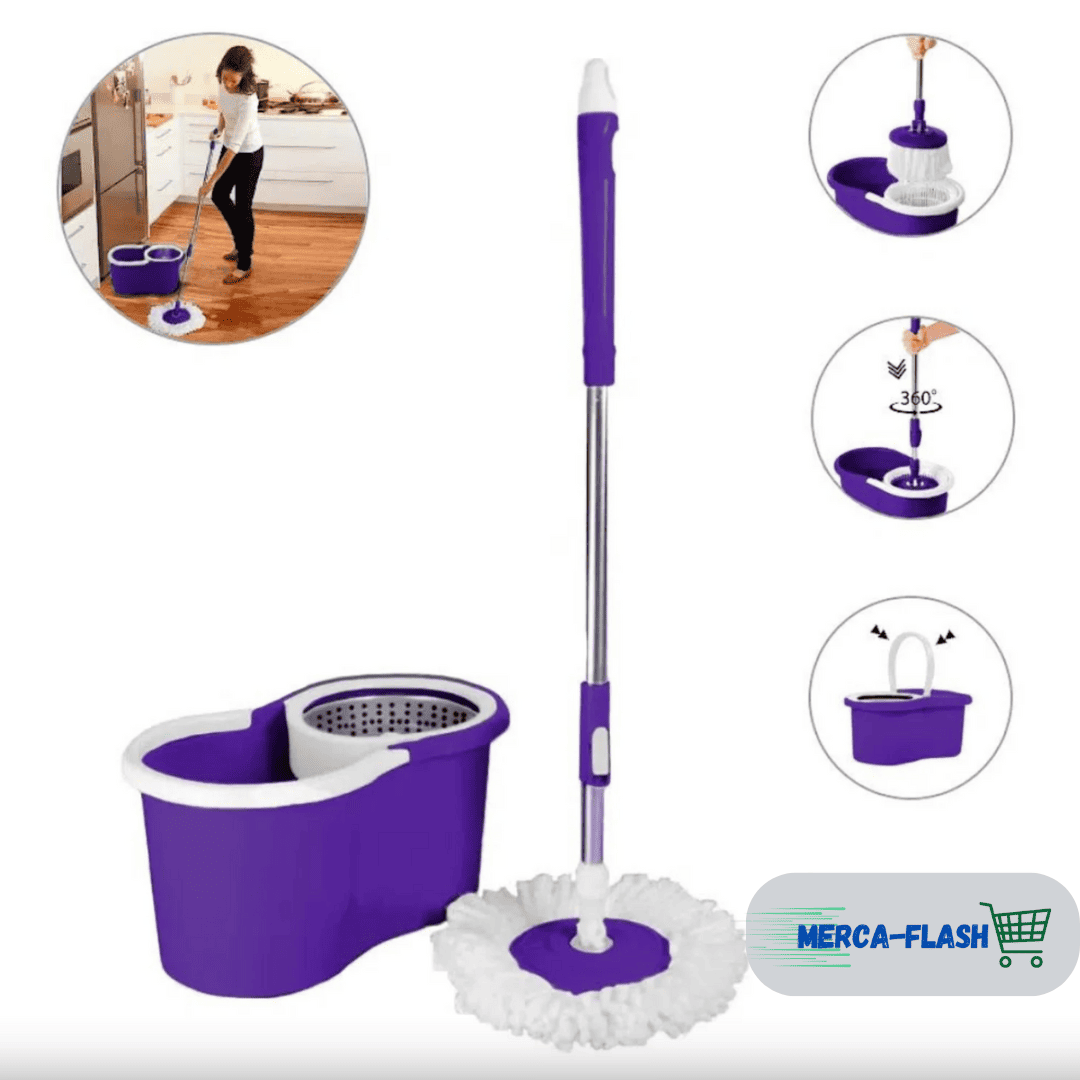 Mopa Giratoria 360° – La revolución en la limpieza del hogar