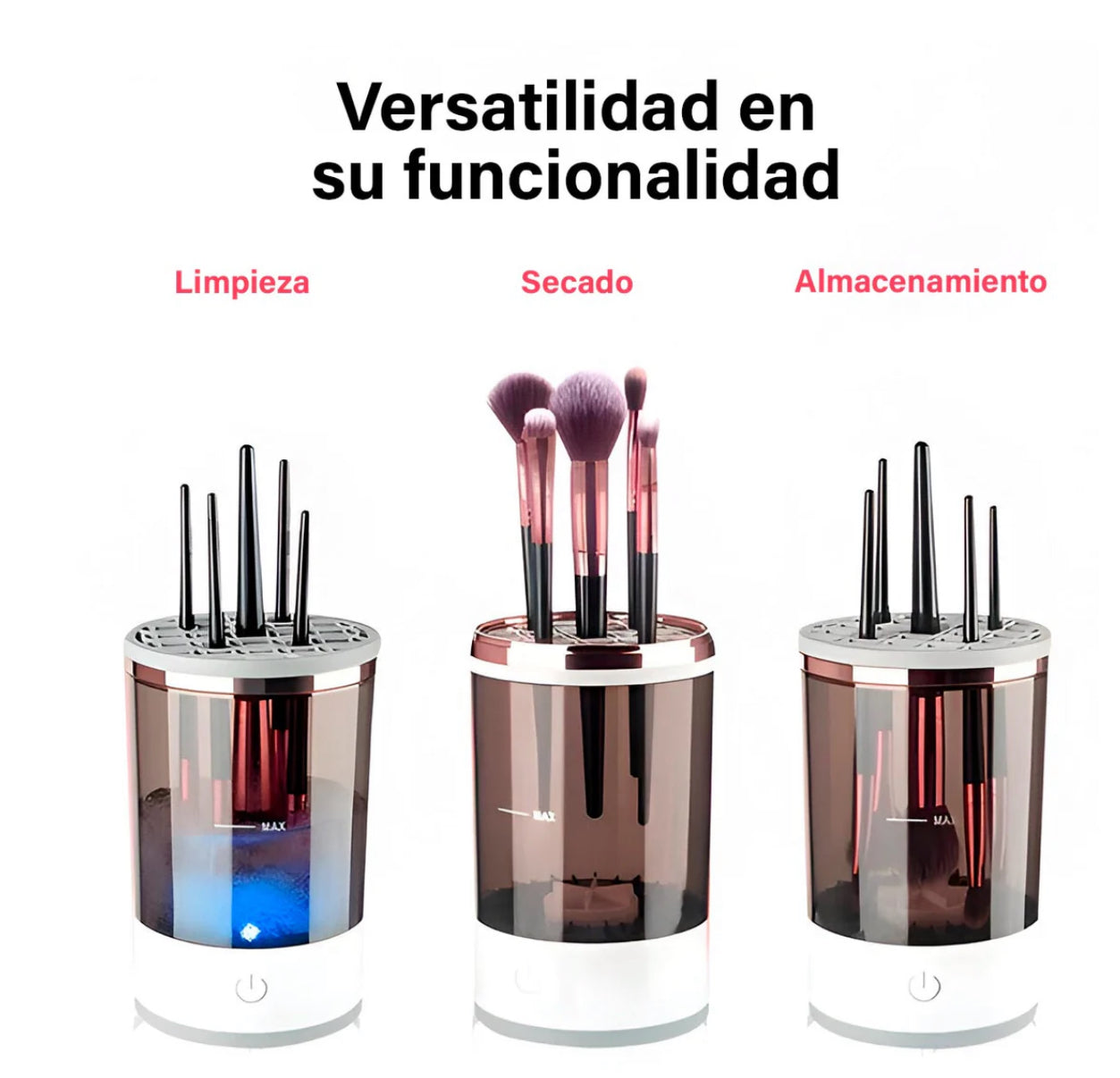 LIMPIADOR DE BROCHAS ELECTRICO: cuidado y belleza en un producto.