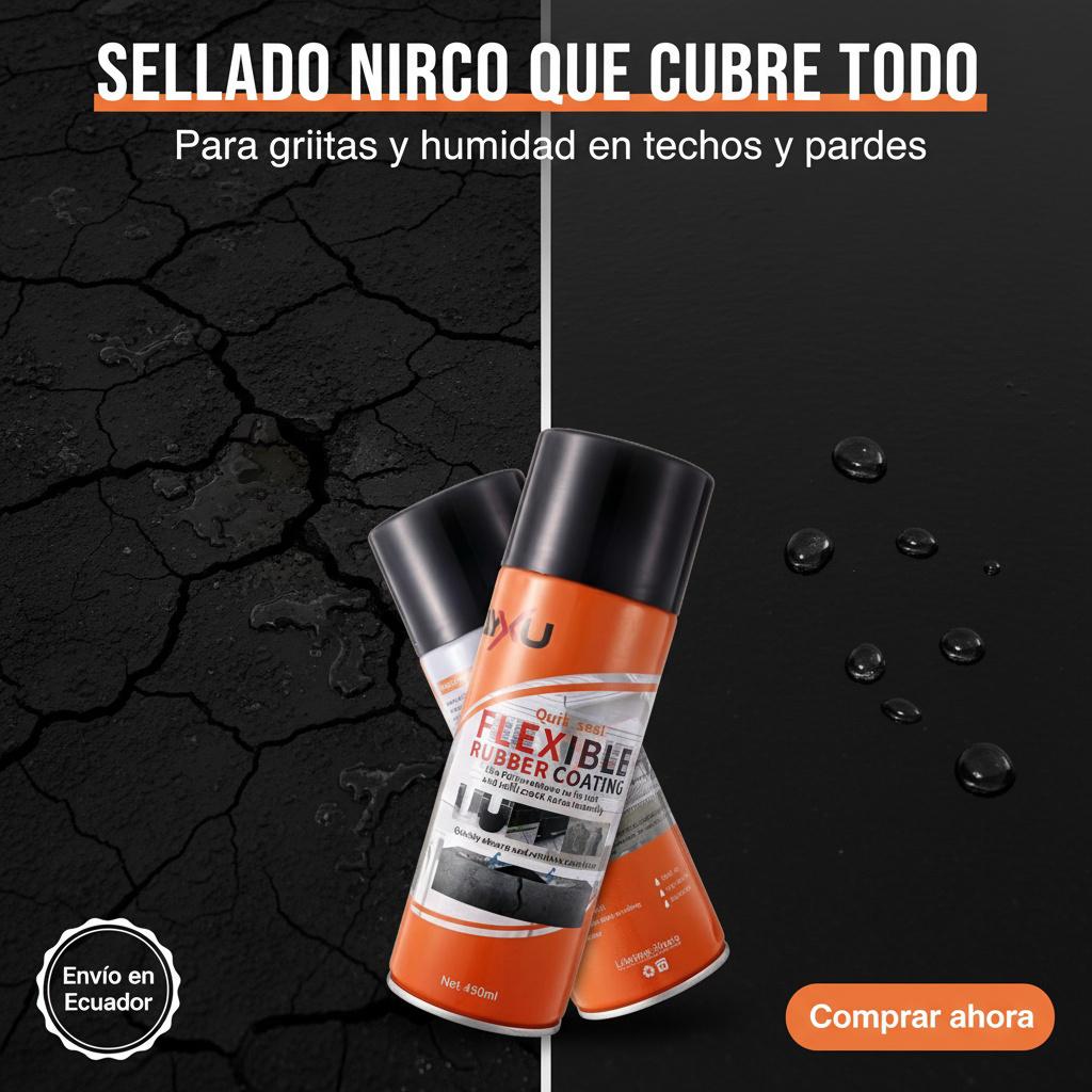 Spray Sellador Rubber Coating 3x1: soluciona la humedad, grietas y filtraciones