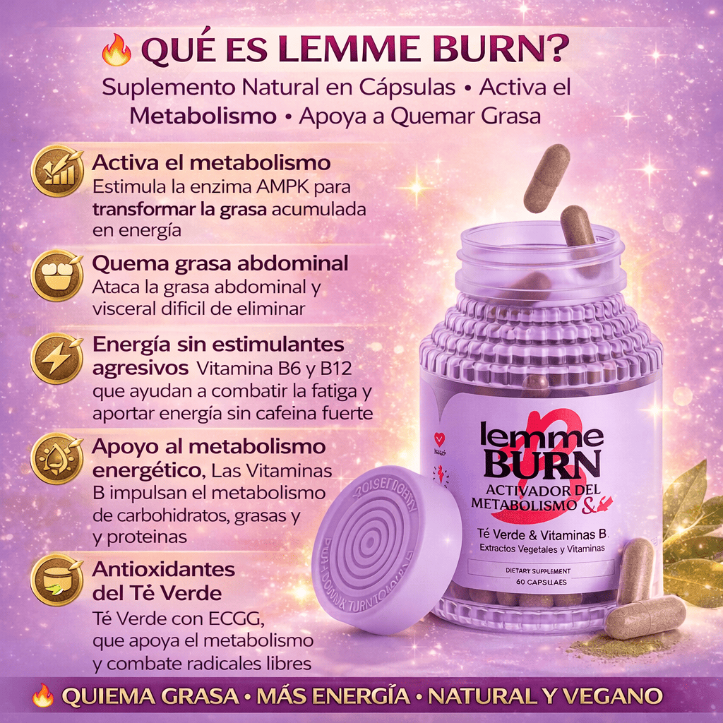 Lemme Burn® – Apoyo natural para activar tu metabolismo y energía diaria