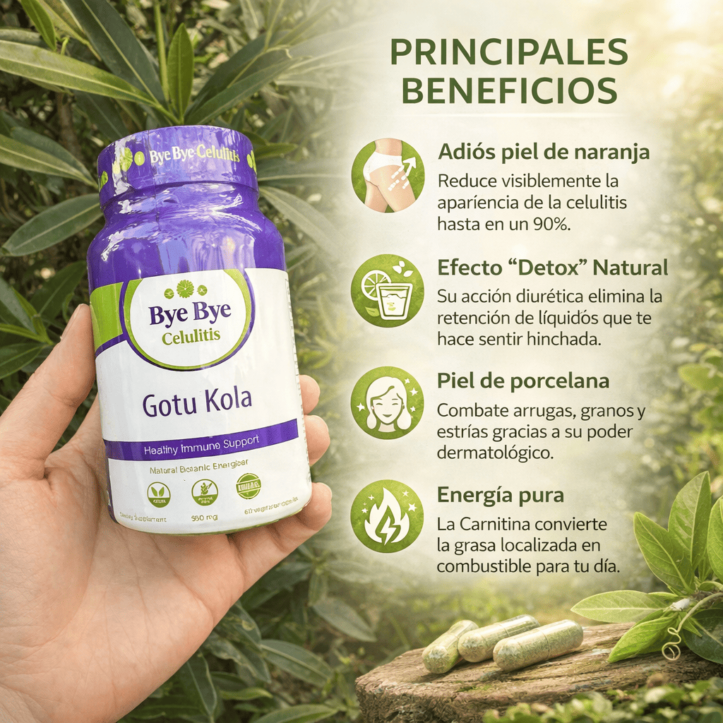 Bye Bye Celulitis Gold – El secreto natural para una piel firme y lisa desde las primeras semanas.