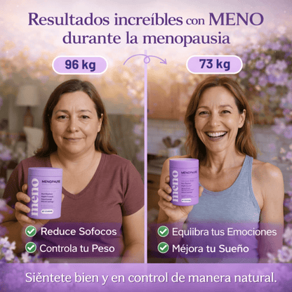 "Recupera tu equilibrio, tu sueño y tu figura." La única fórmula avanzada que alivia los síntomas de la menopausia mientras reactiva tu metabolismo.