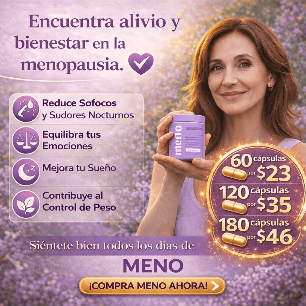 "Recupera tu equilibrio, tu sueño y tu figura." La única fórmula avanzada que alivia los síntomas de la menopausia mientras reactiva tu metabolismo.