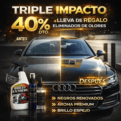 Mirror Shine Elite 3X1 – Brillo, Renovación y Aroma Premium Renovado