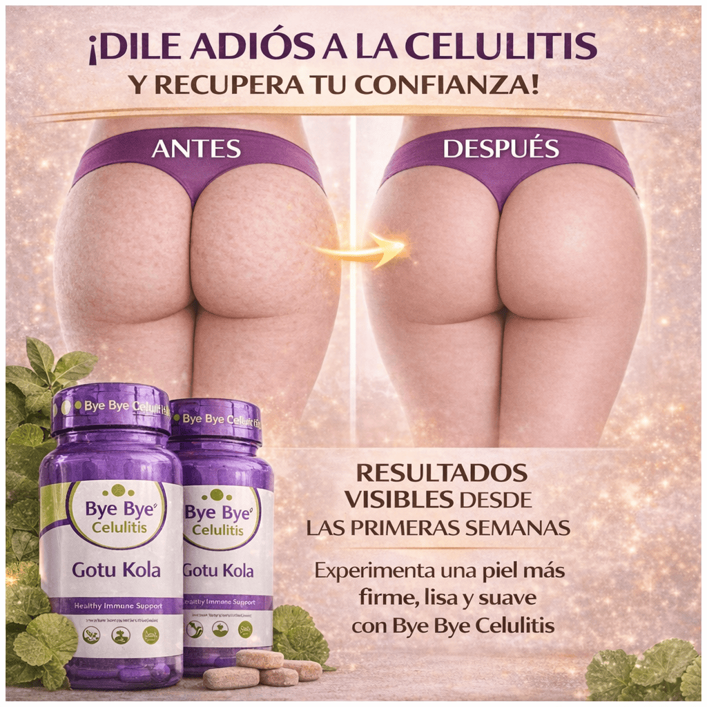 Bye Bye Celulitis Gold – El secreto natural para una piel firme y lisa desde las primeras semanas.