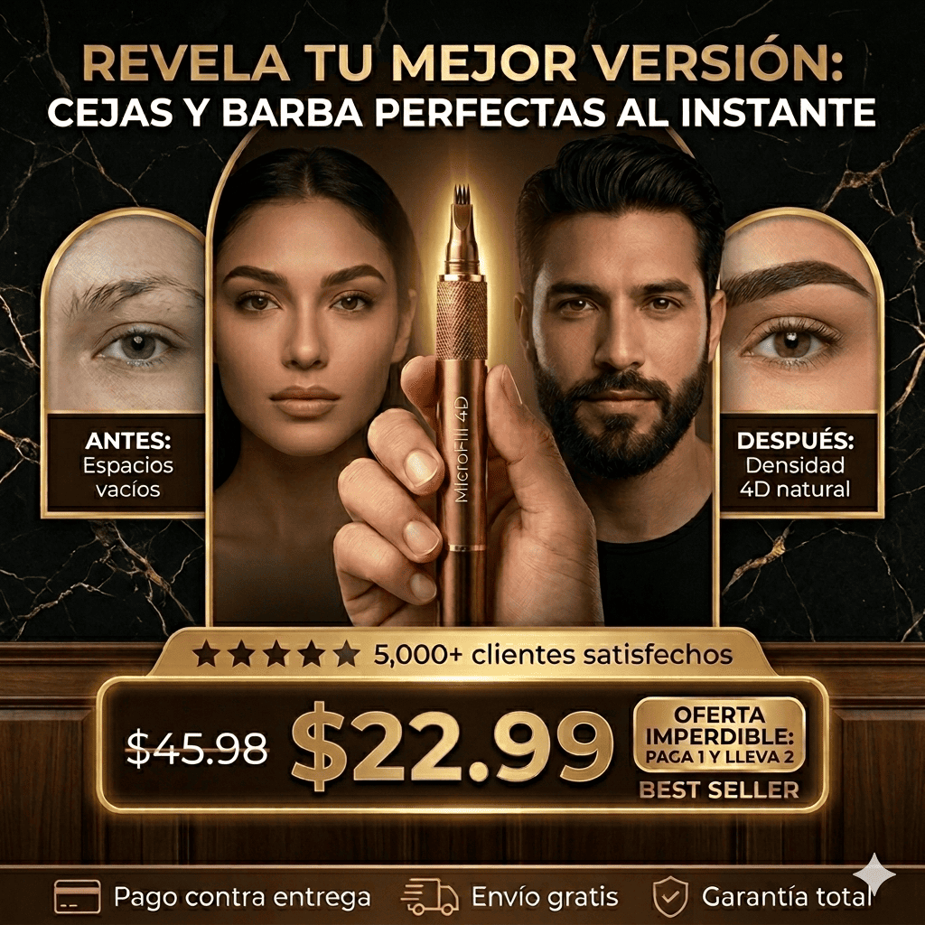 Lapiz MicroFill 4D 2x1: Cejas perfectas en pocos Segundos