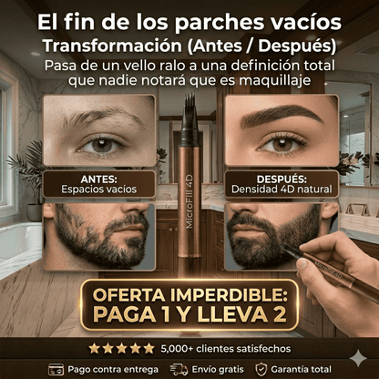 Lapiz MicroFill 4D 2x1: Cejas perfectas en pocos Segundos